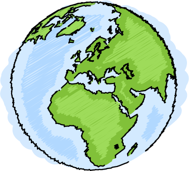 Tappeto vinile mappamondo illustrazione terra - TenStickers