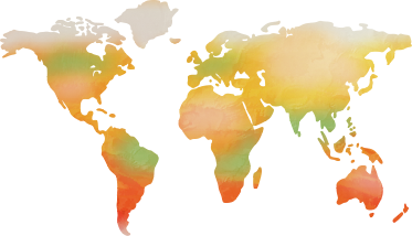 Tappeto vinile mappamondo tonalità calde - TenStickers