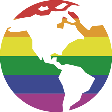 Tappeto vinile mappamondo adesivo mondo gay - TenStickers