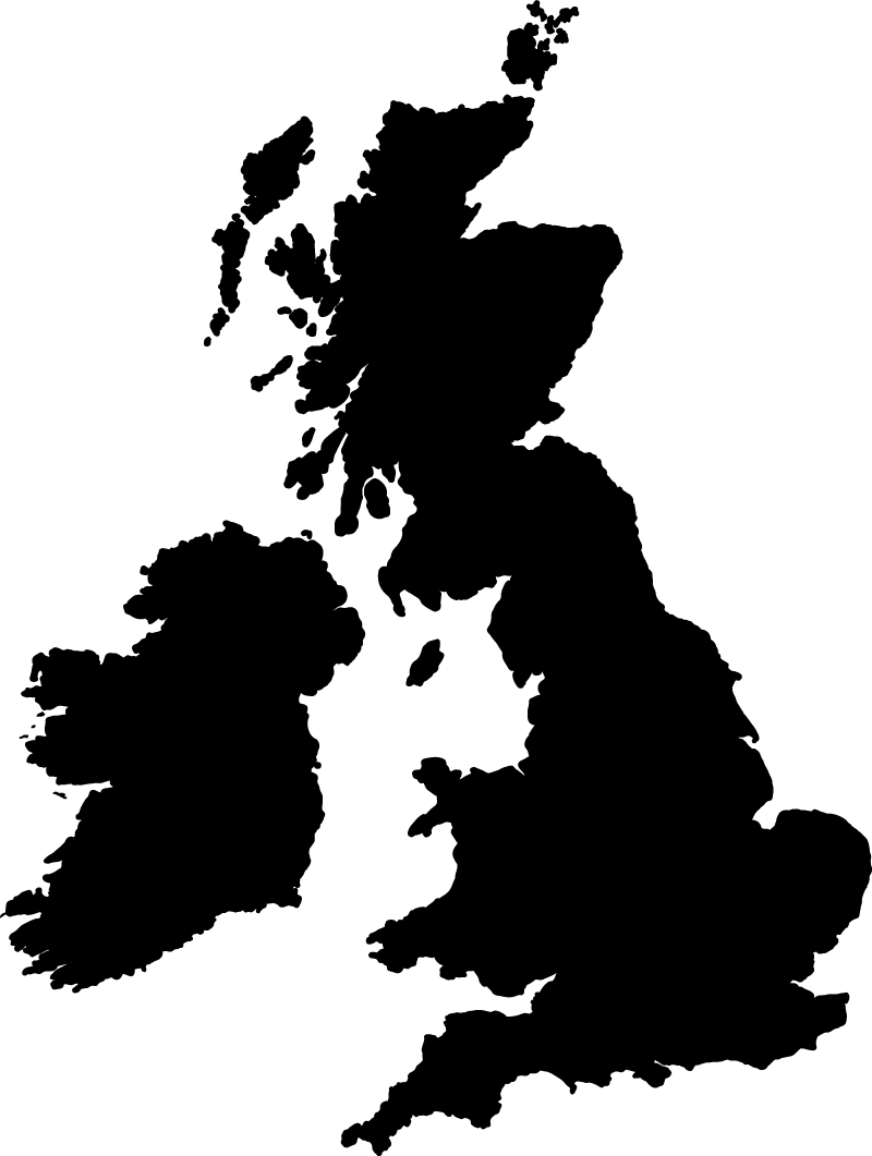 Tappeto vinile mappamondo mappa inghilterra monocolore - TenStickers