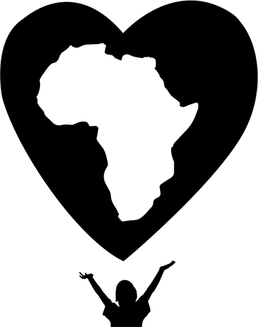 Tappeto vinile mappamondo cuore d'africa - TenStickers