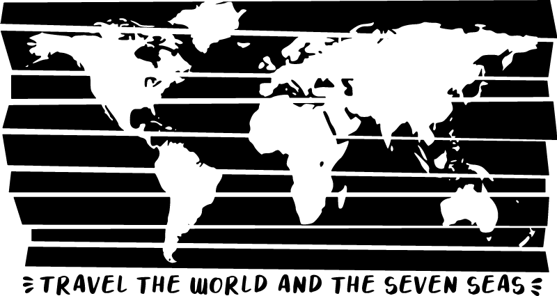 Tappeto vinile mappamondo esplora il mondo - TenStickers