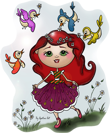 Tappeto vinile per bambini nel campo delle fate - TenStickers