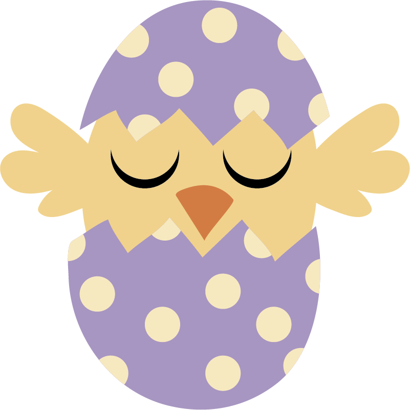 Tappeto vinile per bambini uccellino di pasqua - TenStickers