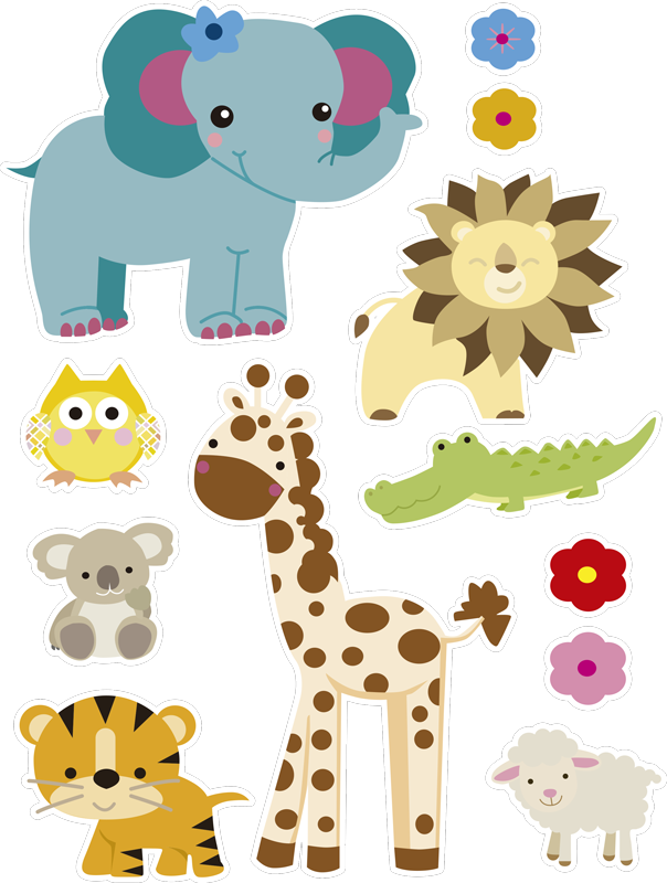 Tappeto vinile per bambini adesivo foresta - TenStickers