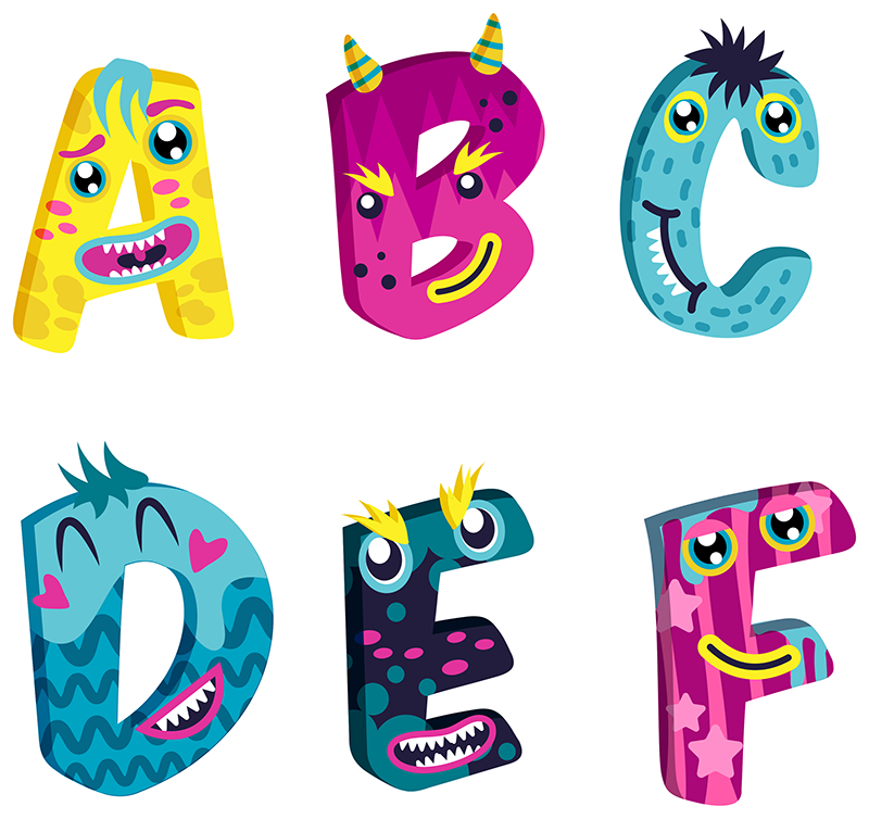 Tappeto vinile per bambini lettere dell'alfabeto - TenStickers