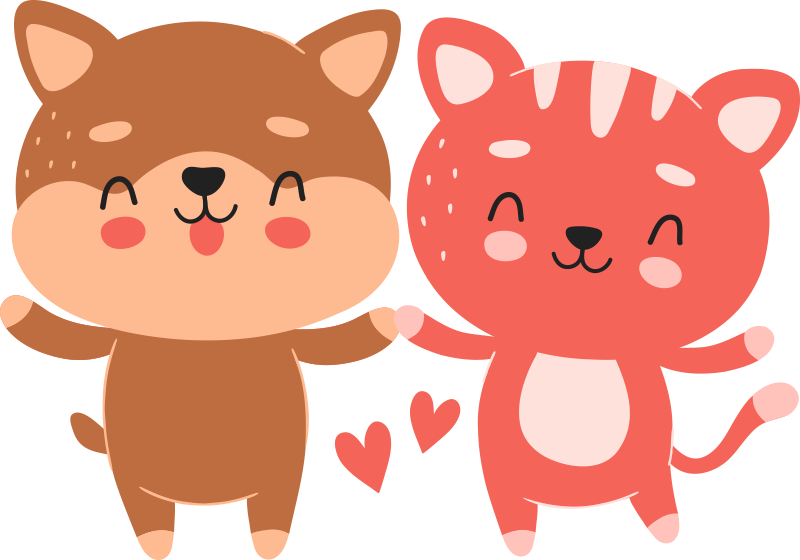 Tappeto vinile per bambini distintivo amicizia cane - TenStickers