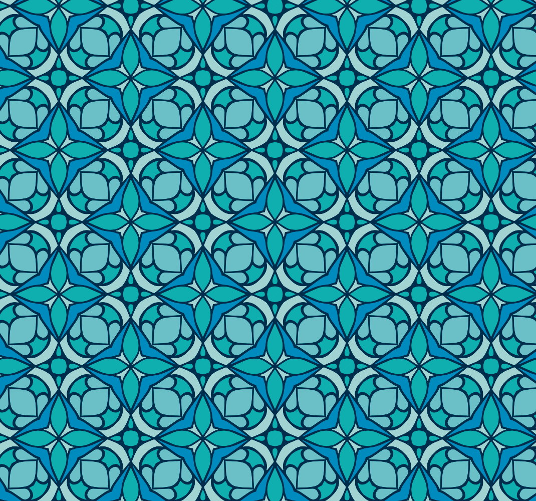 Tappeto vinile bagno carta da parati blu - TenStickers