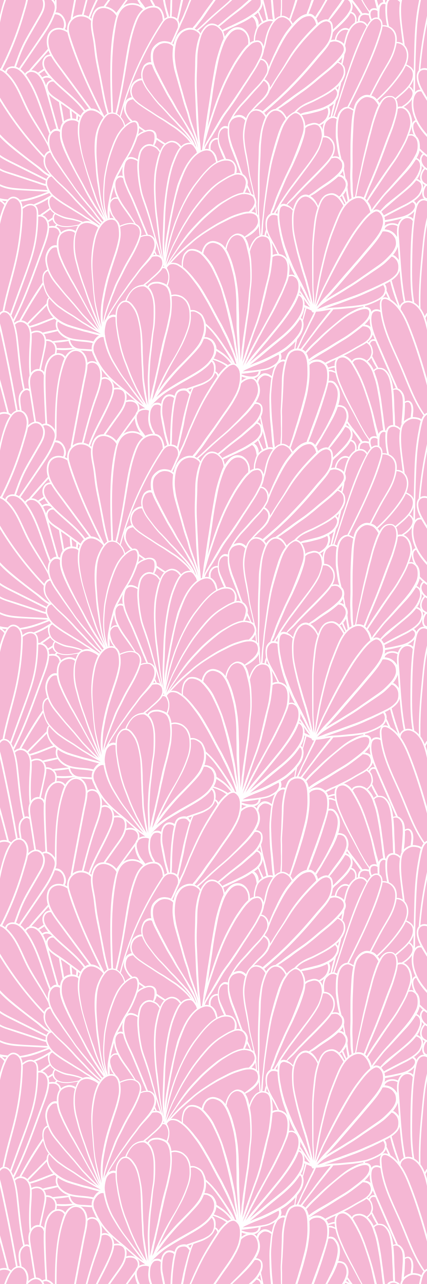 Tappeto vinile bagno con conchiglie rosa kawaii - TenStickers