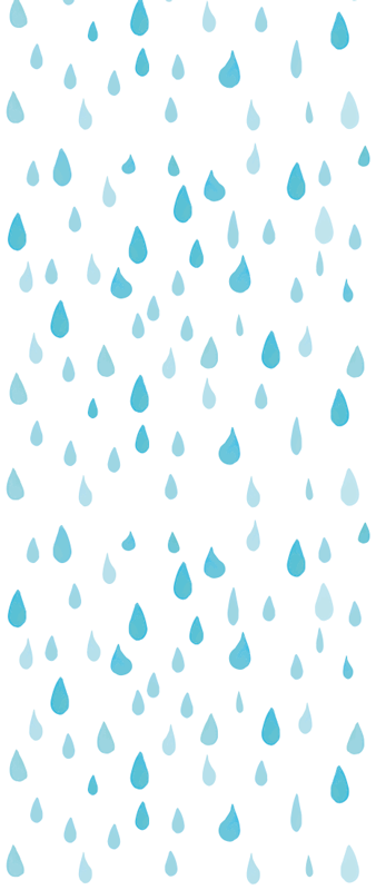 Tappeto vinile bagno gocce d'acqua acquerello blu - TenStickers