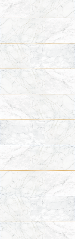 Tappeto vinile bagno toni grigi marmo oro - TenStickers
