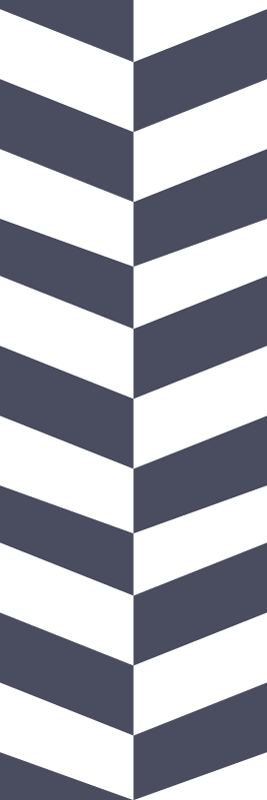 Tappeto vinile bagno a righe blu navy - TenStickers
