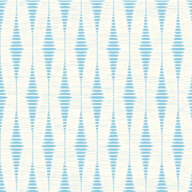 Tappeto vinile geometrico azzurro rabaul ikat - TenStickers