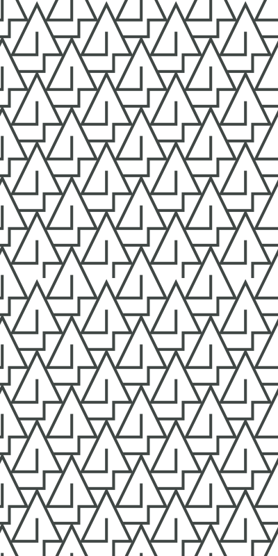 Tappeto vinile bagno triangoli - TenStickers