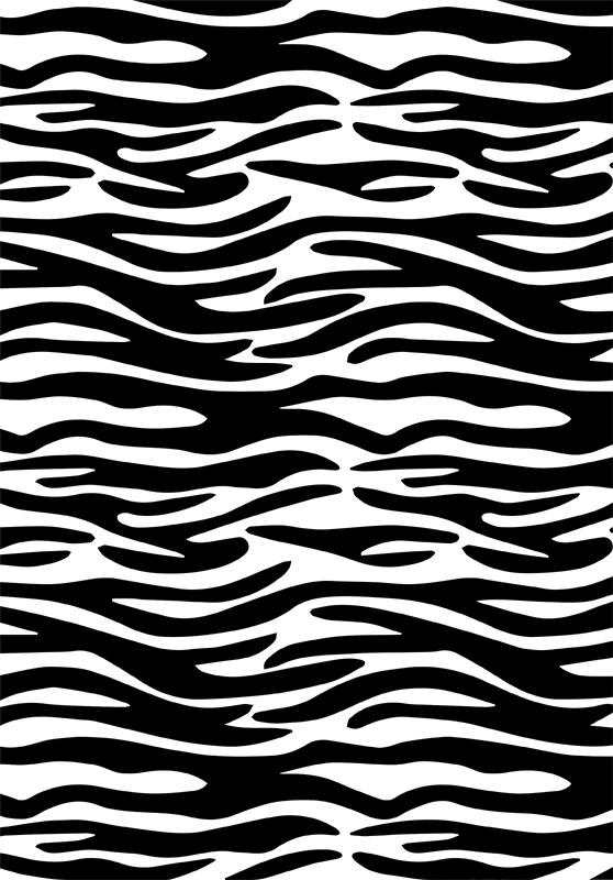 Tappeto vinile bagno stampa animale zebra doccia - TenStickers