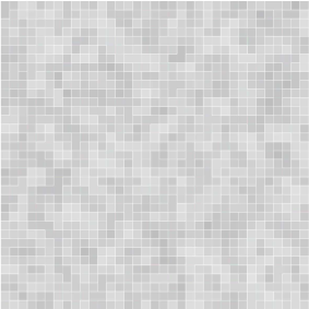 Tappeto vinile bagno mosaico piastrelle grigio bianco - TenStickers