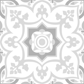 Tappeto vinile bagno piastrelle marocchine toni grigi - TenStickers
