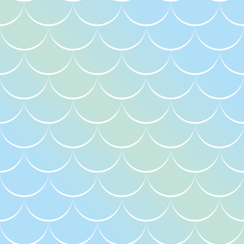 Tappeto vinile bagno motivo squame pastello - TenStickers