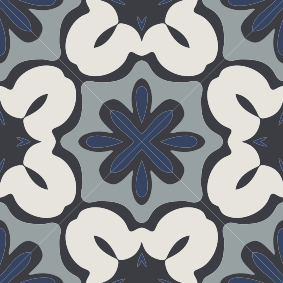 Tappeto vinile bagno stile gracia blu idraulico - TenStickers