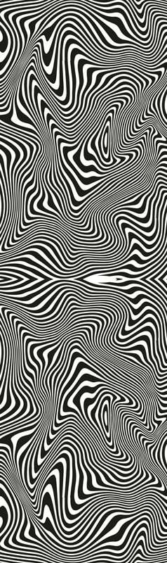 Tappeto vinile bagno zebra effetto 3d doccia - TenStickers