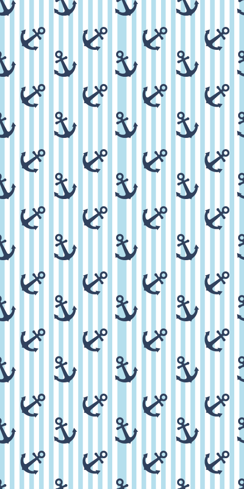 Tappeto vinile bagno righe verticali blu navy - TenStickers