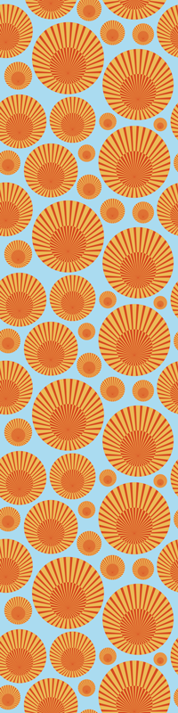 Tappeto pvc cucina 70's sole estivo frigorifero - TenStickers