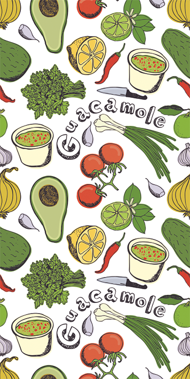 Tappeto pvc cucina vinile decorativo frutta messicana - TenStickers