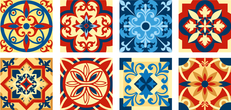 Tappeto pvc cucina piastrelle eraldo azulejos - TenStickers