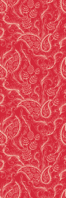 Tappeto pvc cucina illustrazione paisley frigo - TenStickers