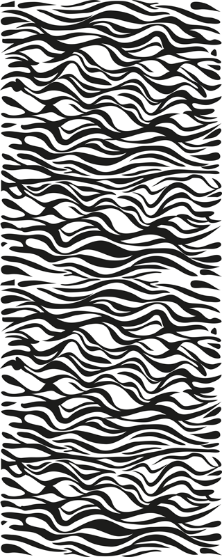Tappeto pvc cucina sfondo zebra frigorifero - TenStickers