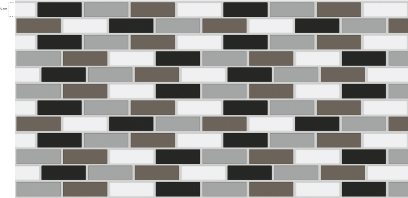 Tappeto pvc cucina bordure di piastrelle grigie - TenStickers