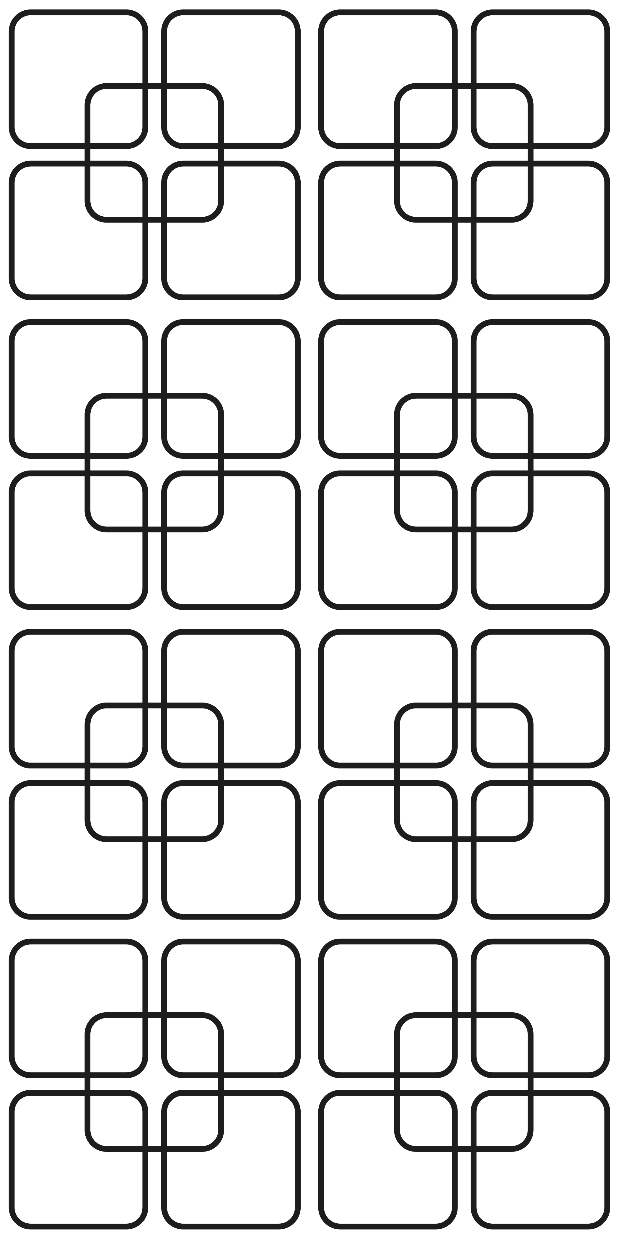 Tappeto pvc cucina motivo urbano a quadrati neri - TenStickers
