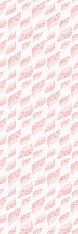 Tappeto vinile camera da letto motivo conchiglie rosa - TenStickers