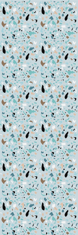 Tappeto vinile camera da letto design terrazzo - TenStickers