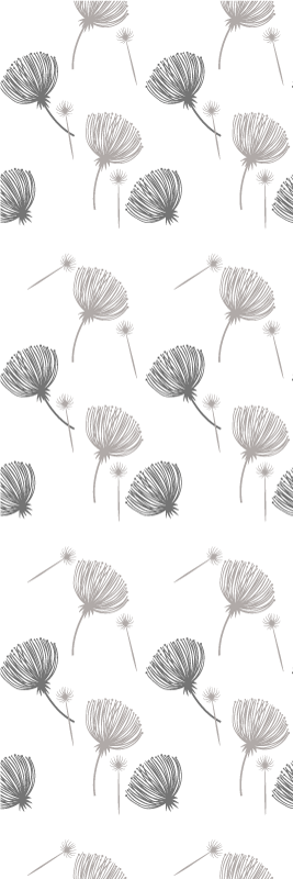 Tappeto vinile camera da letto con fiori di campo bianchi - TenStickers