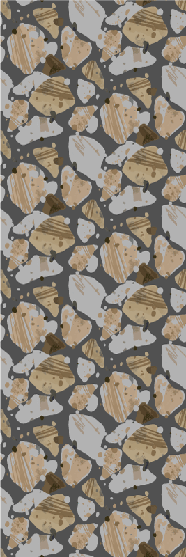 Tappeto vinile camera da letto effetto terrazzo cemento - TenStickers
