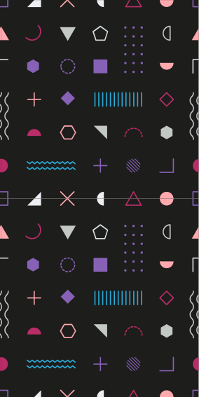 Tappeto vinile camera da letto forme geometriche multicolori - TenStickers