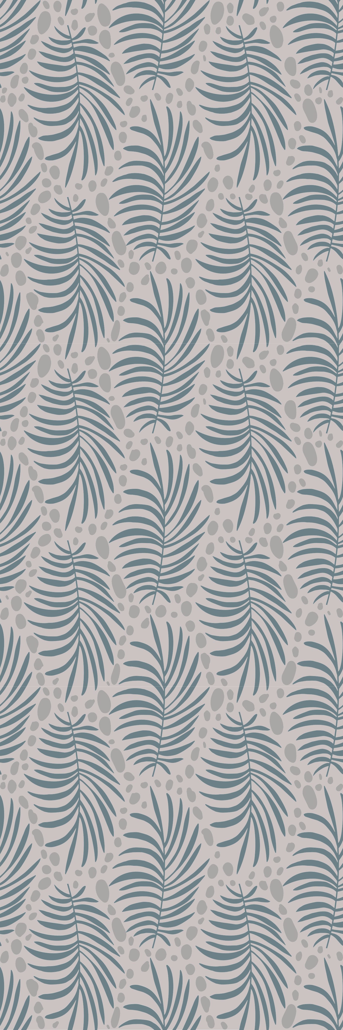 Tappeto vinile camera da letto motivo hamptons blu tropicale - TenStickers