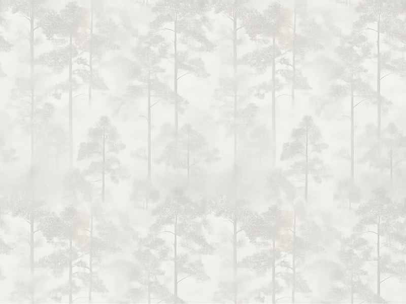 Tappeto vinile camera da letto foresta nebbiosa - TenStickers