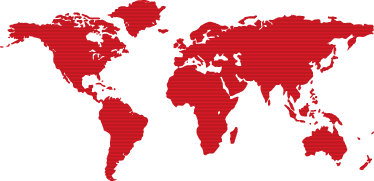 Tappeto vinile camera da letto mappa del mondo linee rosse - TenStickers