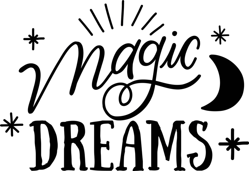 Tappeto vinile camera da letto sogni magici - TenStickers
