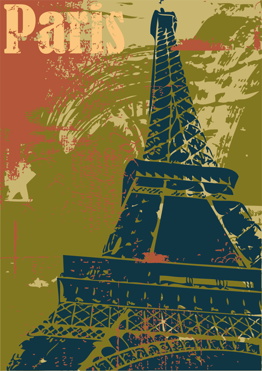 Tappeto vinile camera da letto poster decorativo parigi - TenStickers