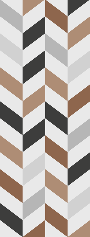 Tappeto vinile ufficio blocchi colorati geometrici - TenStickers