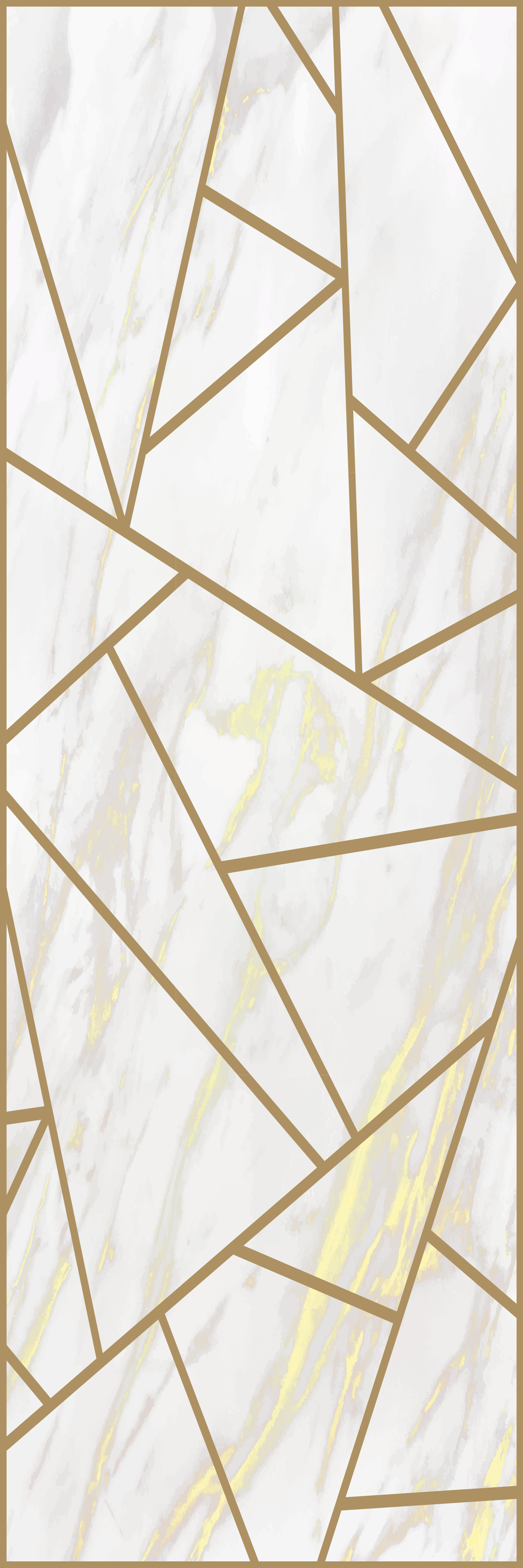 Tappeto vinile ufficio mosaico geometrico marmo - TenStickers