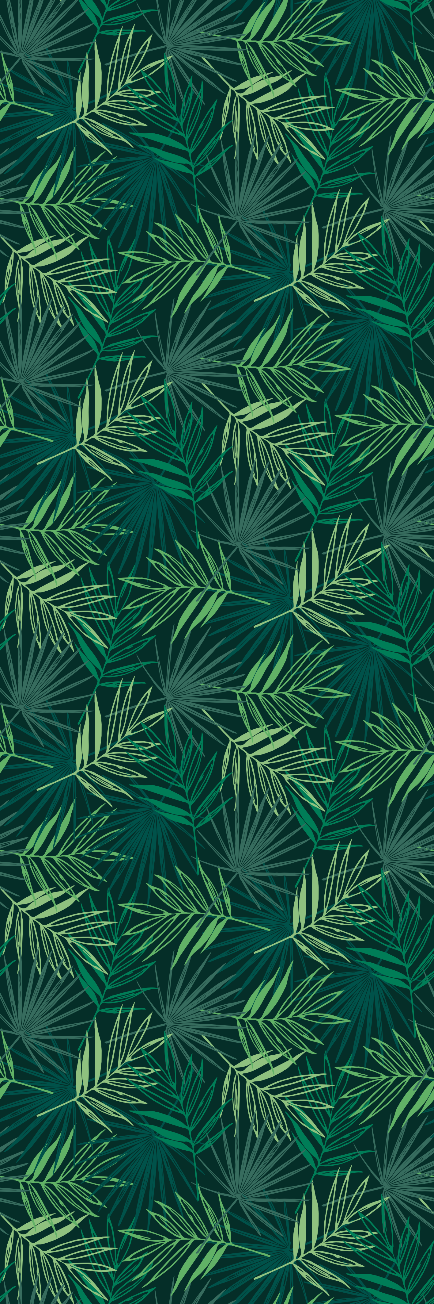 Tappeto vinile ufficio motivo tropicale misto - TenStickers