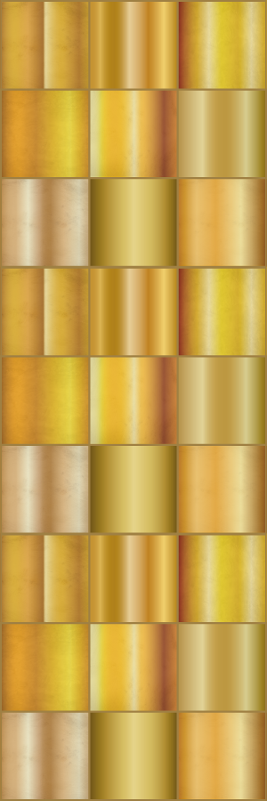 Tappeto vinile ufficio blocchi giallo oro - TenStickers