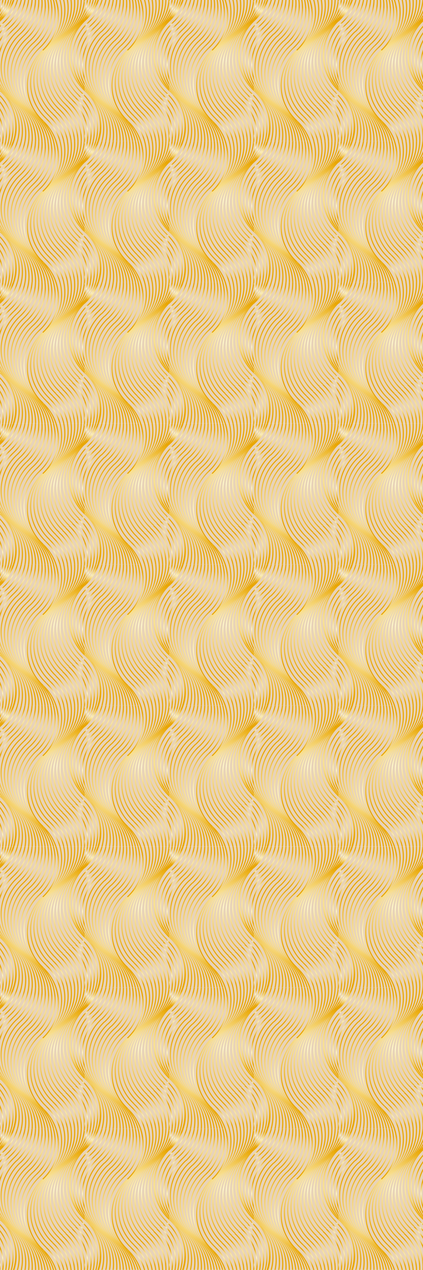 Tappeto vinile ufficio illusione onda oro - TenStickers