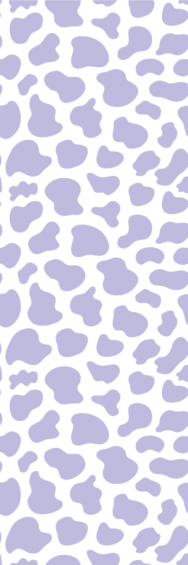 Tappeto vinile camera da letto stampa mucca viola - TenStickers