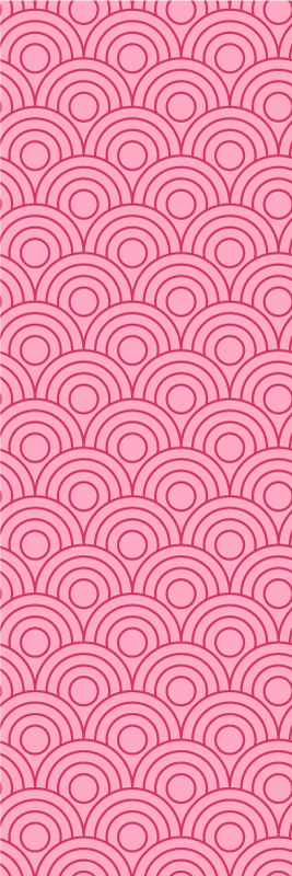 Tappeto vinile camera da letto forma rosa chiara e scura - TenStickers