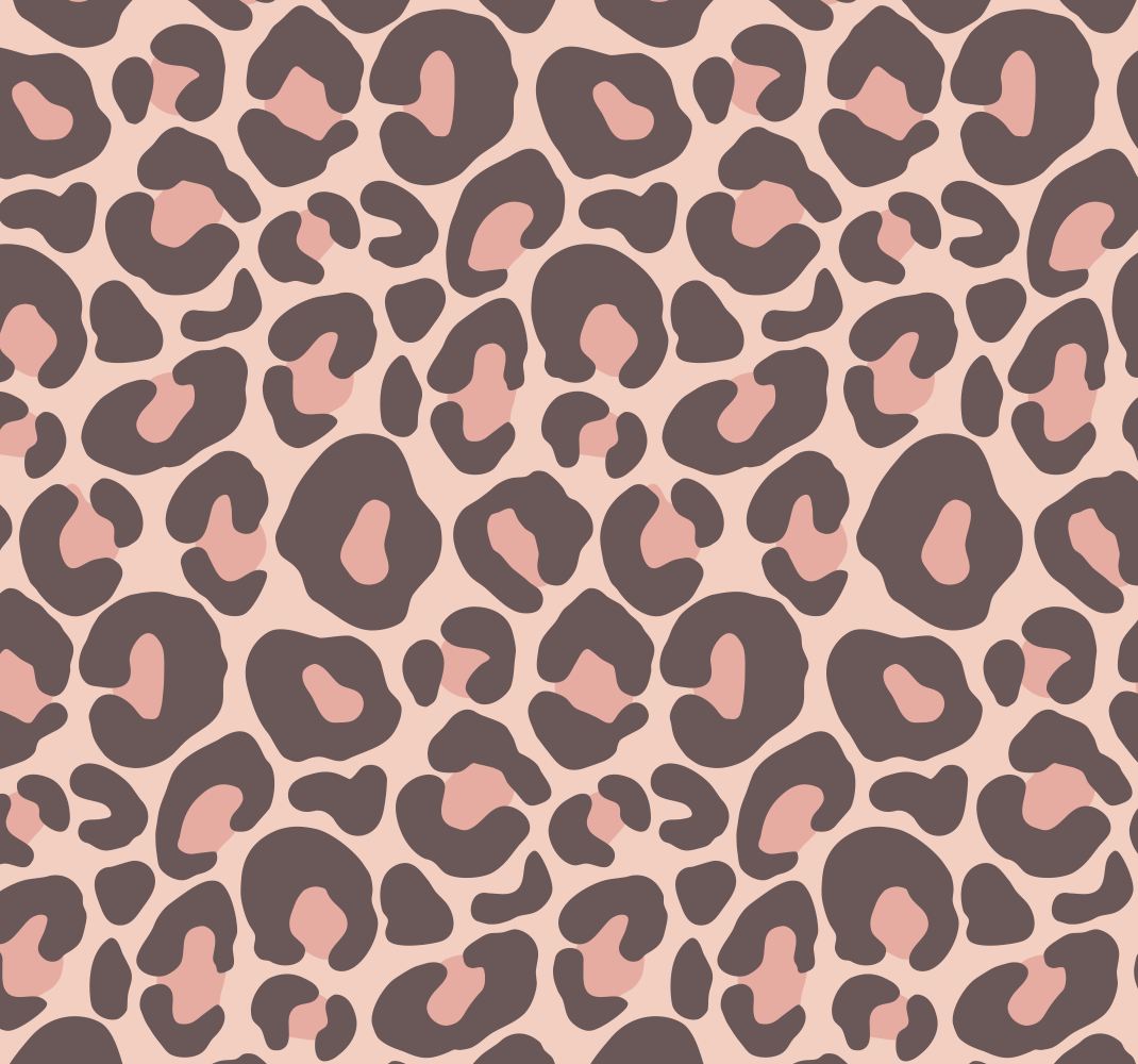 Tappeto vinile camera da letto stampa leopardata rosa - TenStickers